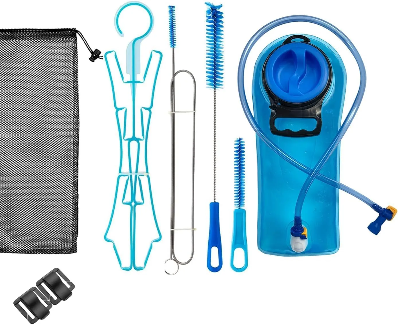 Update Hydration Bladder 2 Liter Leak Proof Water Reservoir, BPA Free Hydration Pack Replacement for Hiking Biking Climbing Cycling Running, Large Opening