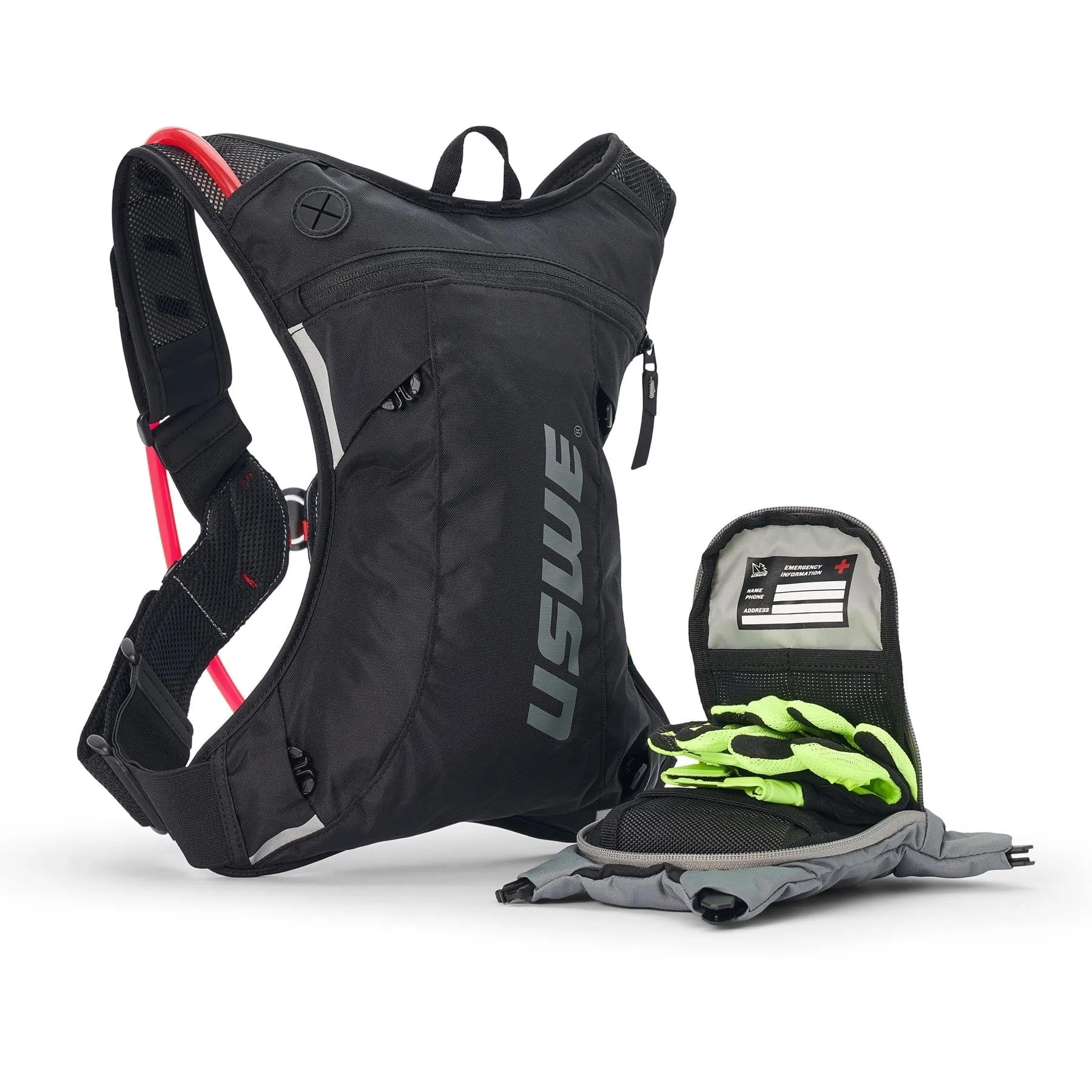 USWE MOTO Hydro 3L Hydration System Backpack - Black/Grey