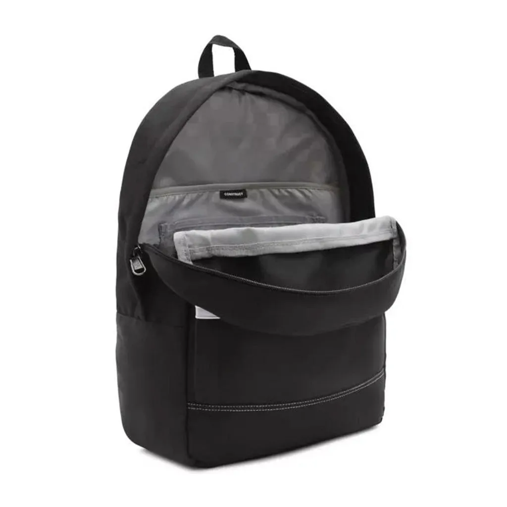 VANS | CONSTRUCT SKOOL 21 LITRE BACKPACK. BLACK / WHITE