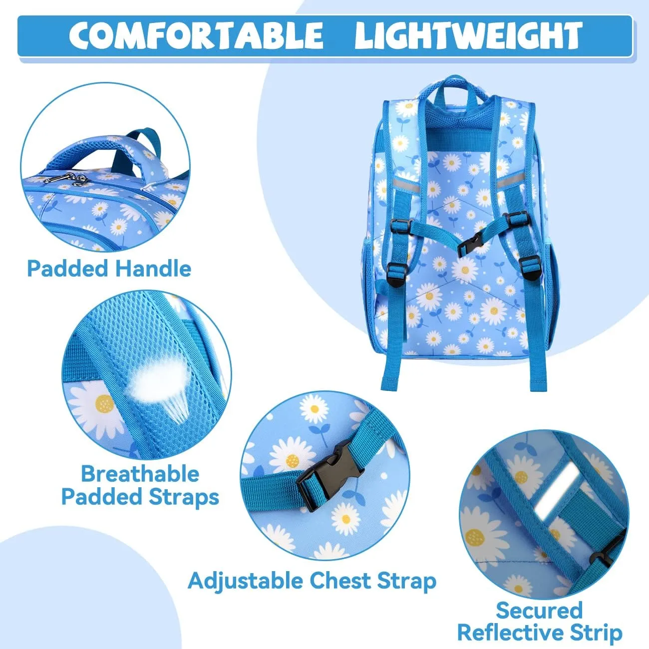 VASCHY Kids backpacks, 16in Water Resistant Boys Girls Backpack for Preschool/Primary/Elementary School Bookbag