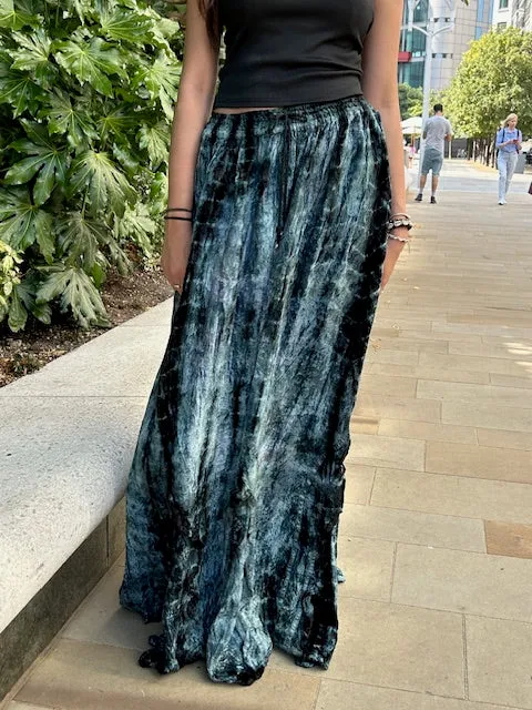 Velvet Flowy Skirt
