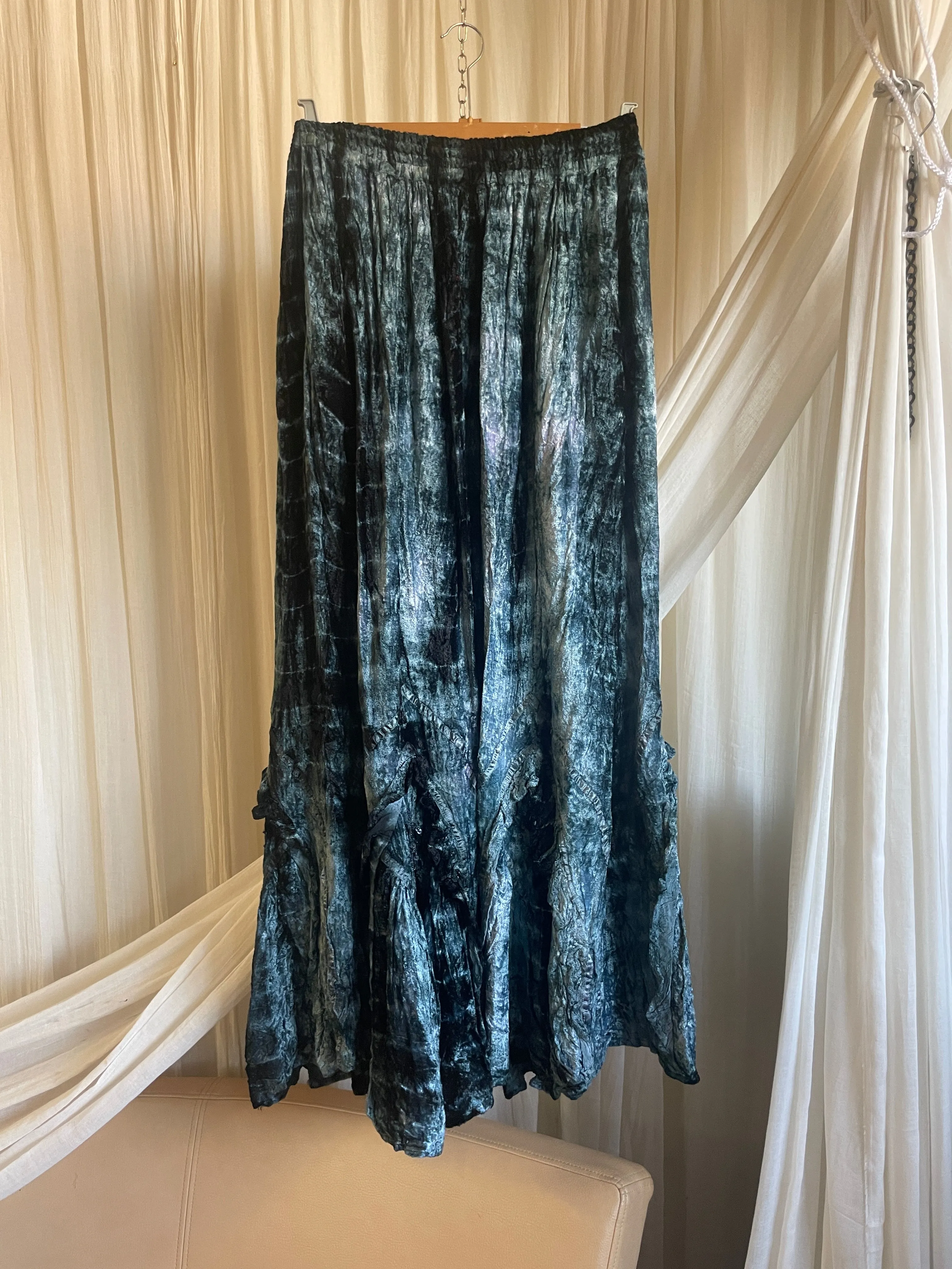 Velvet Flowy Skirt