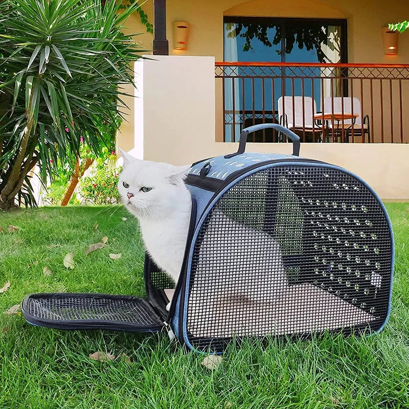 Ventilated Mesh Windows Pet Carrier