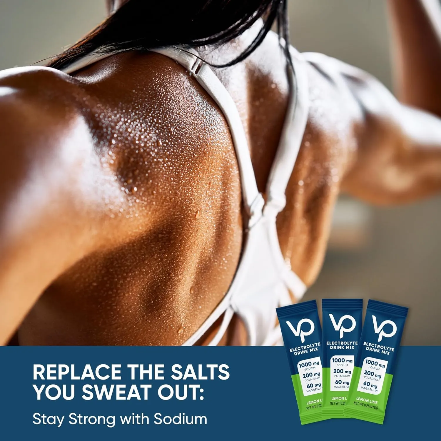 Venture Pal High Sodium Sugar-Free Electrolyte Powder Packets - Hydration Packets with Sodium, Potassium & Magnesium | Zero Calories | Vegan, Keto, and Paleo Friendly | 30 Sticks