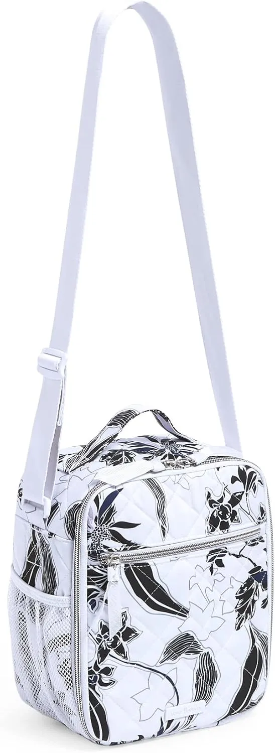 Vera Bradley Women's Women's Performance Twill Deluxe Lunch Bunch Lunch Bag, Twilight Garden, One Size