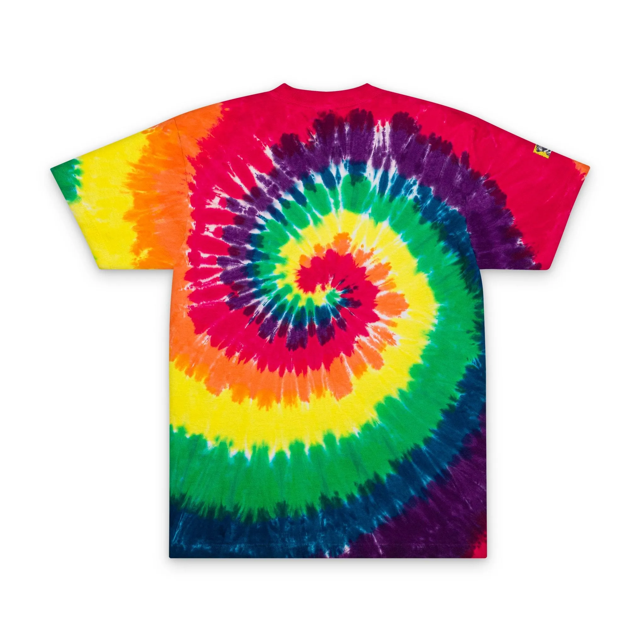 Vibrant Tie-Dye Oversized T-Shirt with Embroidery