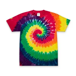 Vibrant Tie-Dye Oversized T-Shirt with Embroidery