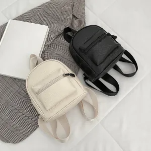 Vintage Mini Leather Backpack for Women