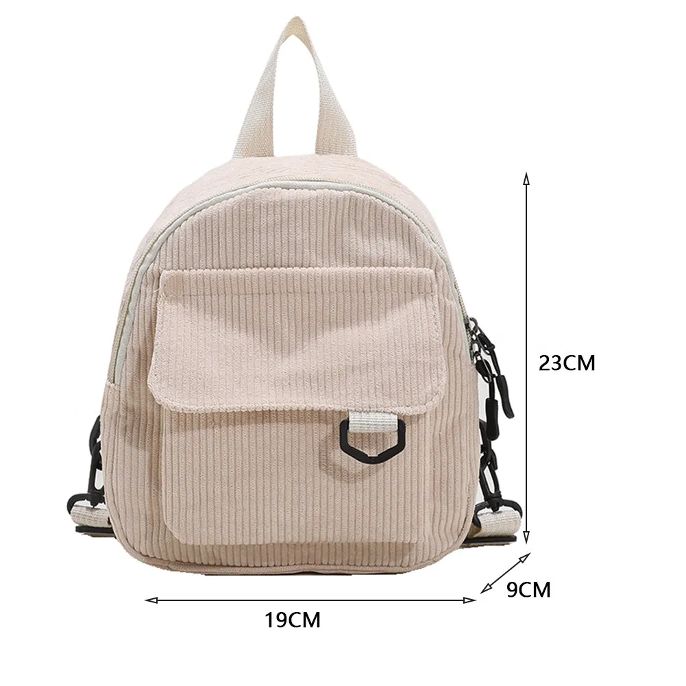 Vintage Mini Leather Backpack for Women