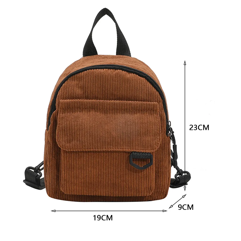Vintage Mini Leather Backpack for Women