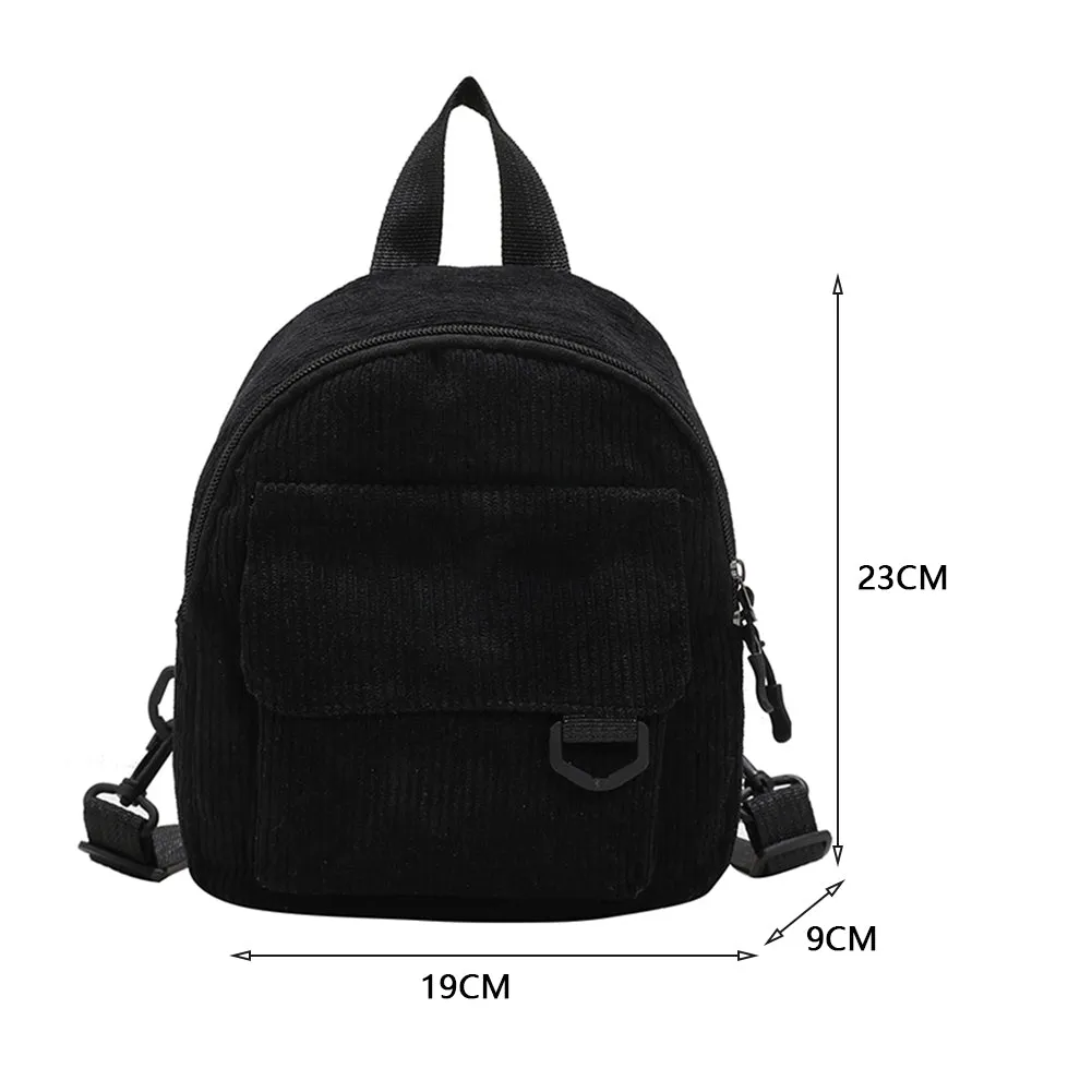 Vintage Mini Leather Backpack for Women