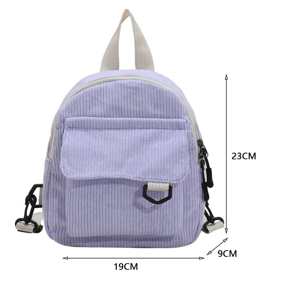 Vintage Mini Leather Backpack for Women