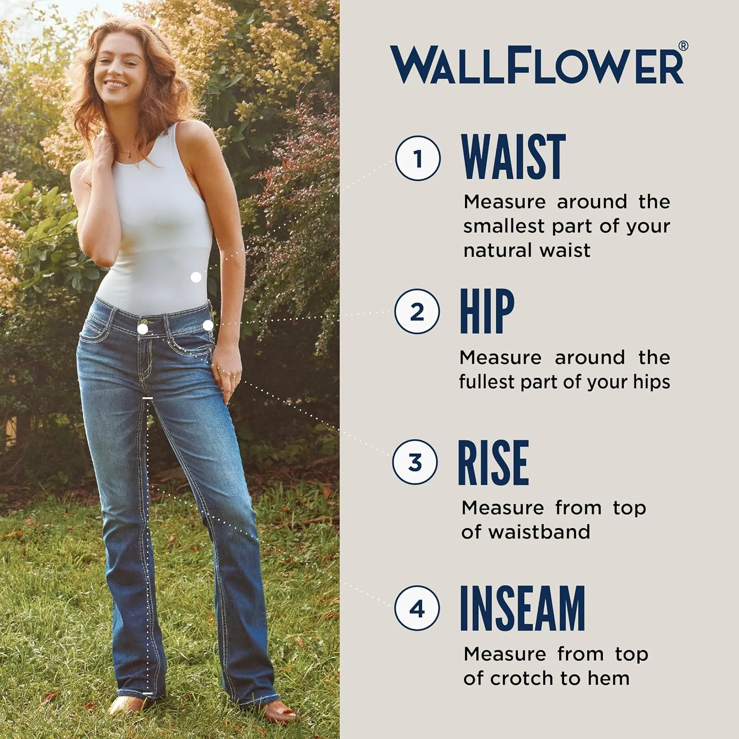 WallFlower Women's Size Flirty Curvy Skinny High Rise Insta Stretch Juniors Jeans (Standard and Plus)