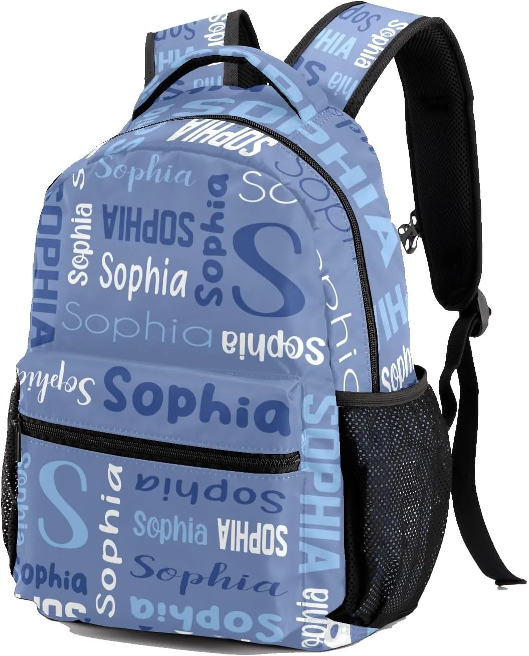 Waterproof Personalized Bookbag Custom Backpack with Name for Elementary Girls Boys, Unique Customized School Book Bag, Customize Back Pack Gift for Kids, 1 Pack