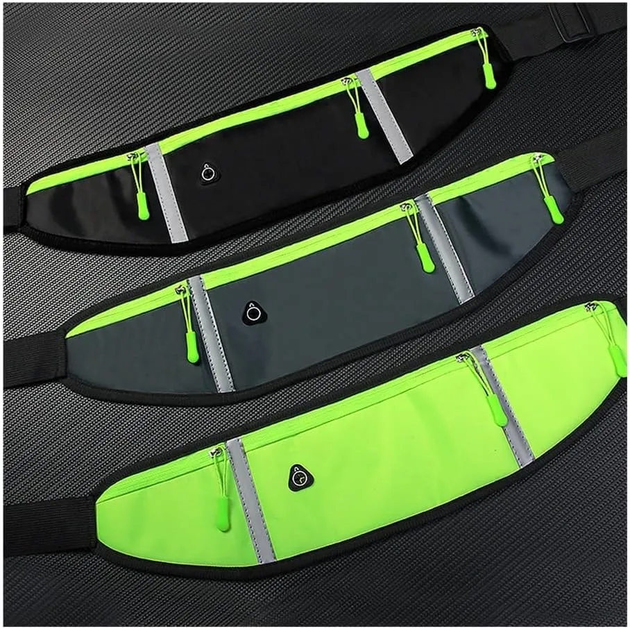 Waterproof Running Waist Bag for Men & Women | Sports Phone Holder | Gym & Cycling Belt | Portable Hydration Pack(Black)