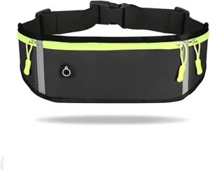 Waterproof Running Waist Bag for Men & Women | Sports Phone Holder | Gym & Cycling Belt | Portable Hydration Pack(Black)