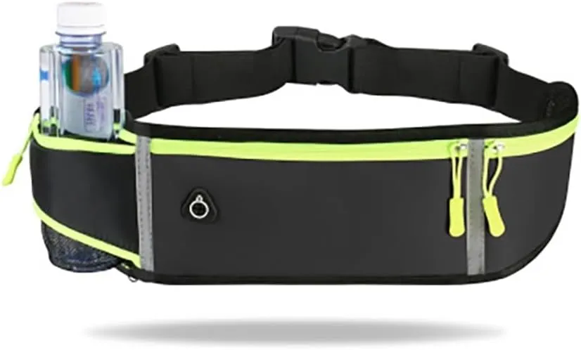 Waterproof Running Waist Bag for Men & Women | Sports Phone Holder | Gym & Cycling Belt | Portable Hydration Pack(Black)
