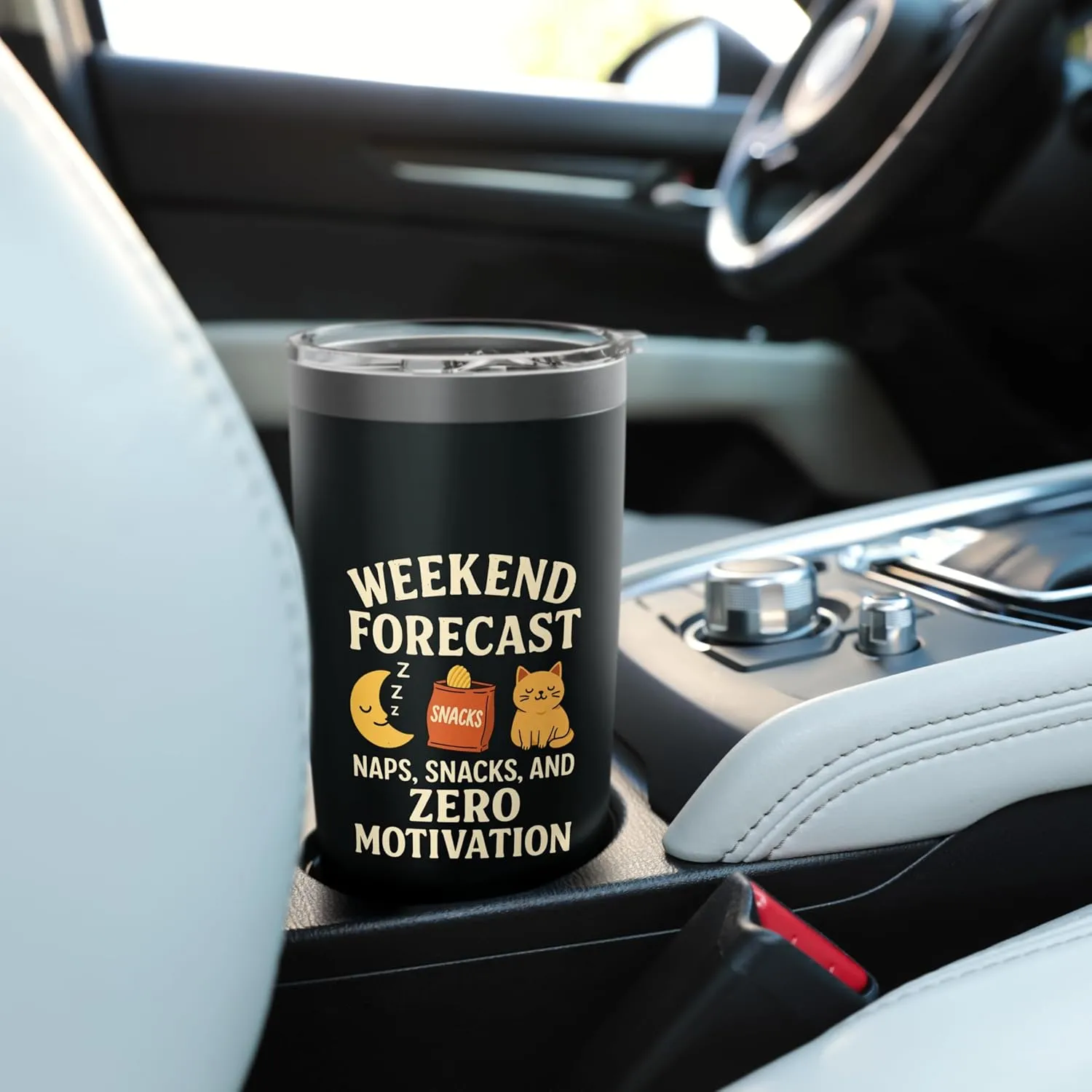 Weekend Forecast: Naps, Snacks, and Zero Motivation Stainless Steel Insulated Tumbler