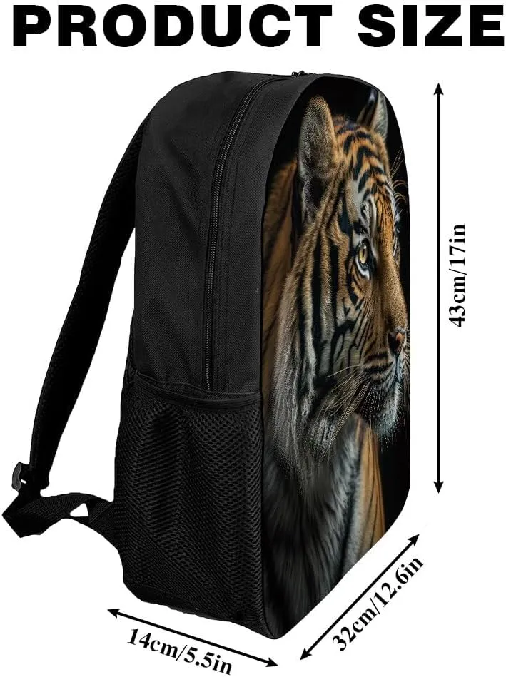 Western Lowland Gorilla Backpack Casual Daypack Wild Animal Print Laptop Bag Bookbag for Work Travel Hiking 17 Inch Style 2