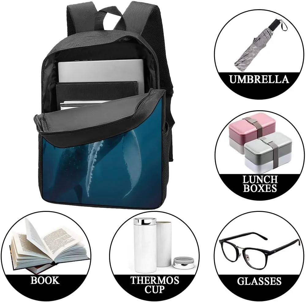 Western Lowland Gorilla Backpack Casual Daypack Wild Animal Print Laptop Bag Bookbag for Work Travel Hiking 17 Inch Style 2