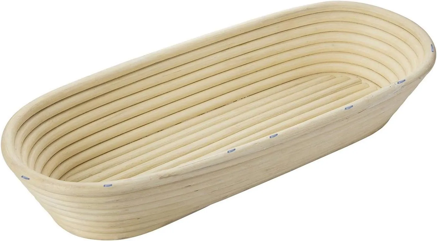 Westmark Fermentation Baskets Big Oval, 15.75" long x 6" wide x 2.75" tall, Wicker