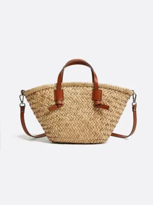 Wicker tote bag