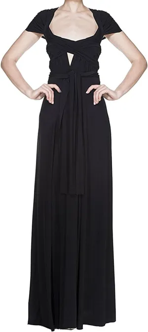 Women Transformer Evening Long Prom Dress Multi-Way Wrap Convertible Floor Length Wedding Halter Maxi Gown High Elasticity