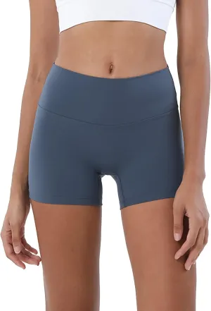 Women's Biker Shorts Workout Yoga Shorts for Women 5 Inches Spandex High Waisted Soft Biker Shorts Women Dance