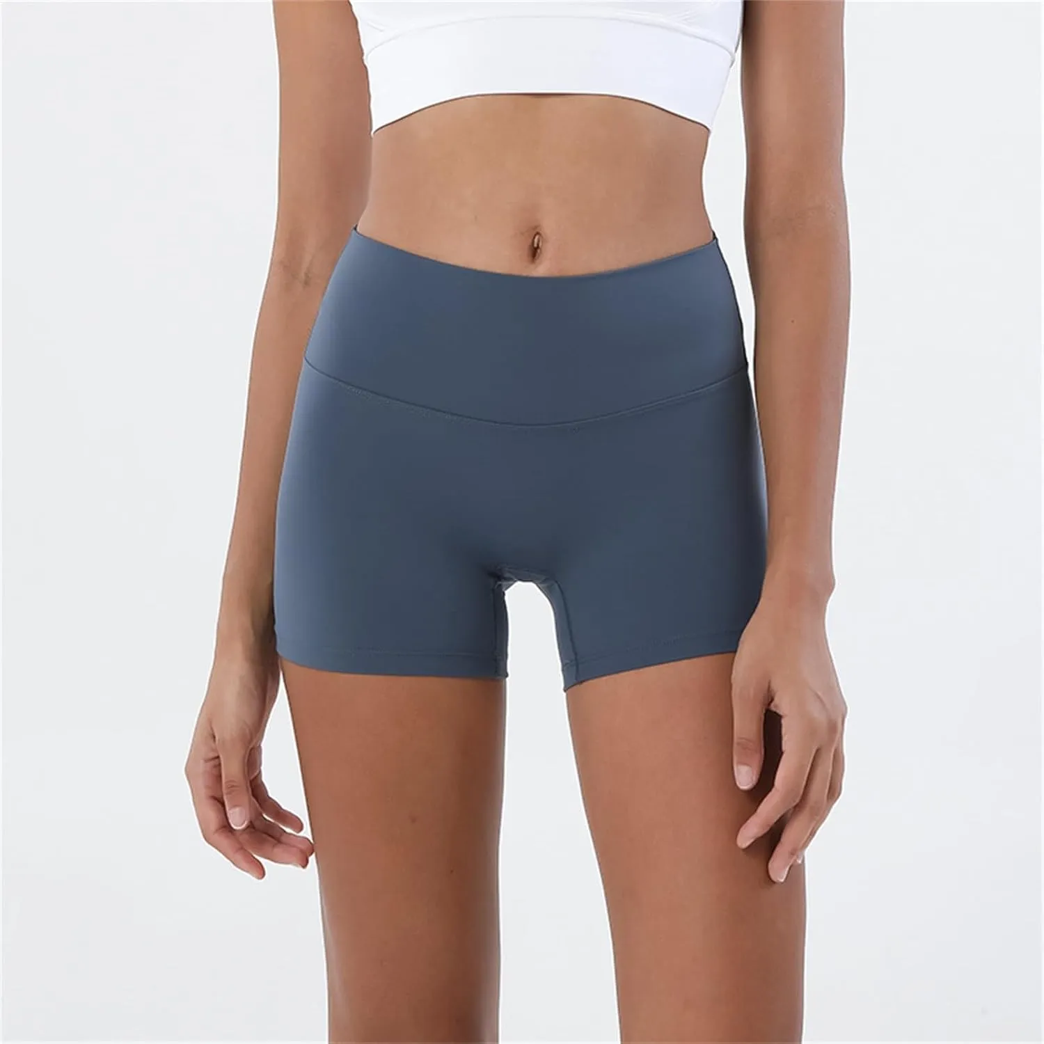 Women's Biker Shorts Workout Yoga Shorts for Women 5 Inches Spandex High Waisted Soft Biker Shorts Women Dance