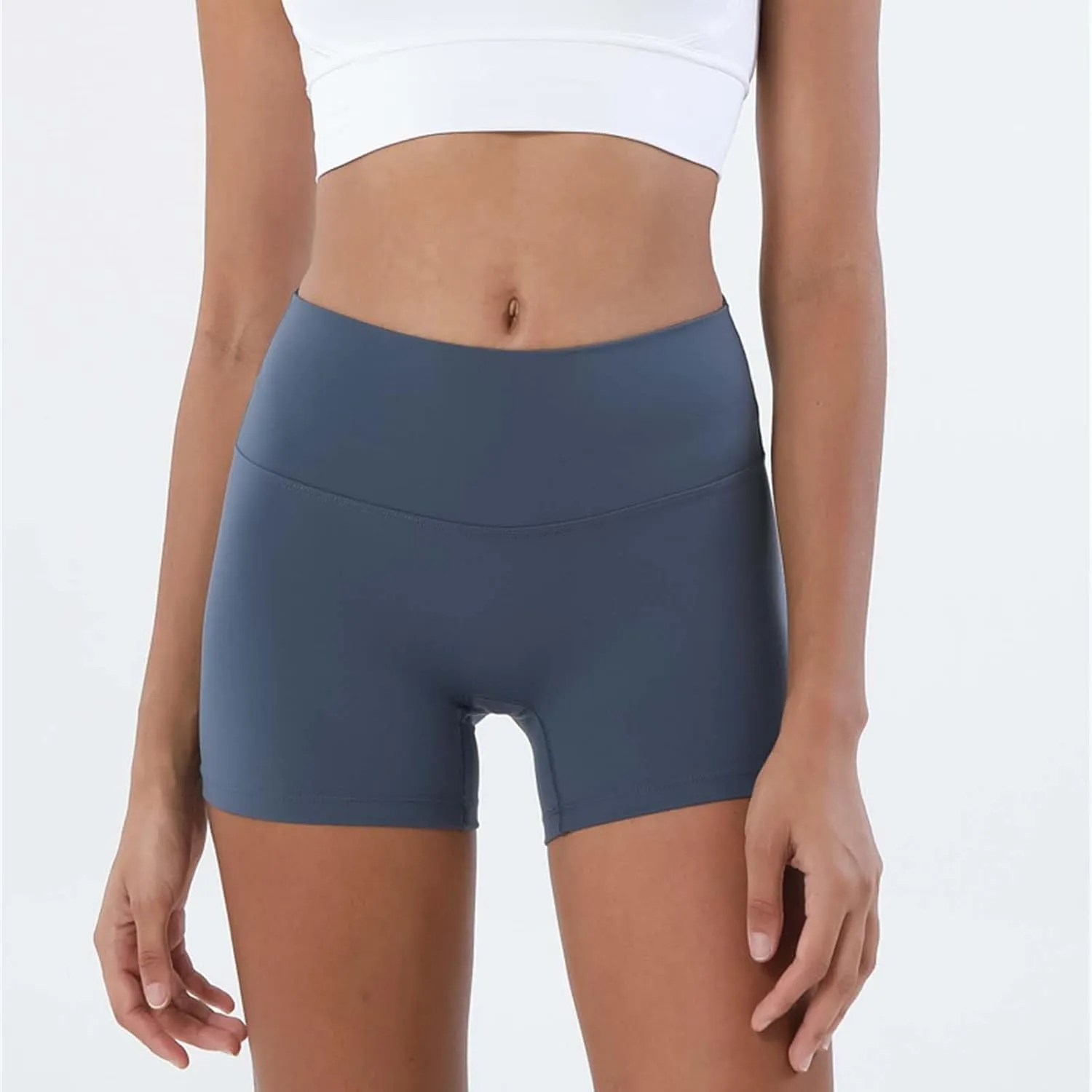 Women's Biker Shorts Workout Yoga Shorts for Women 5 Inches Spandex High Waisted Soft Biker Shorts Women Dance