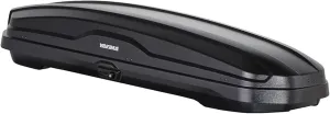 Yakima Roof Cargo Carrier, Vehicle Rooftop Hard Shell Travel Storage Box with SKS Lock, SkyBox NX Skinny, 12 Cubic Feet, Black