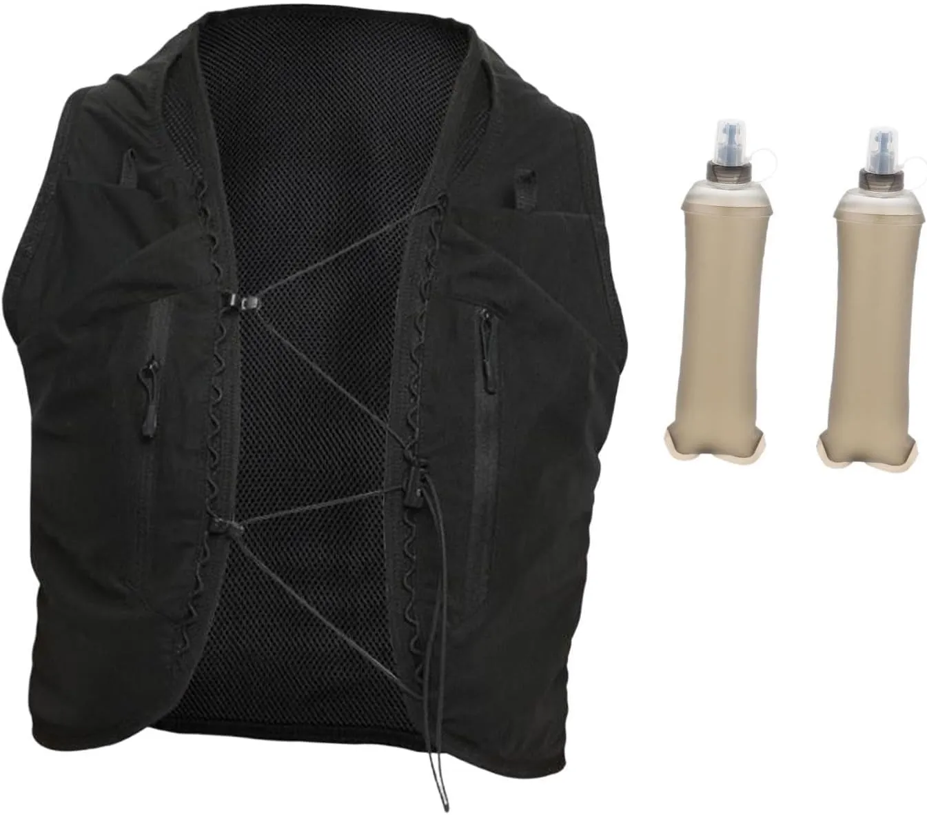 YIJU Hydration Pack for Running with Water Bottles and Pockets for Outdoor Use
