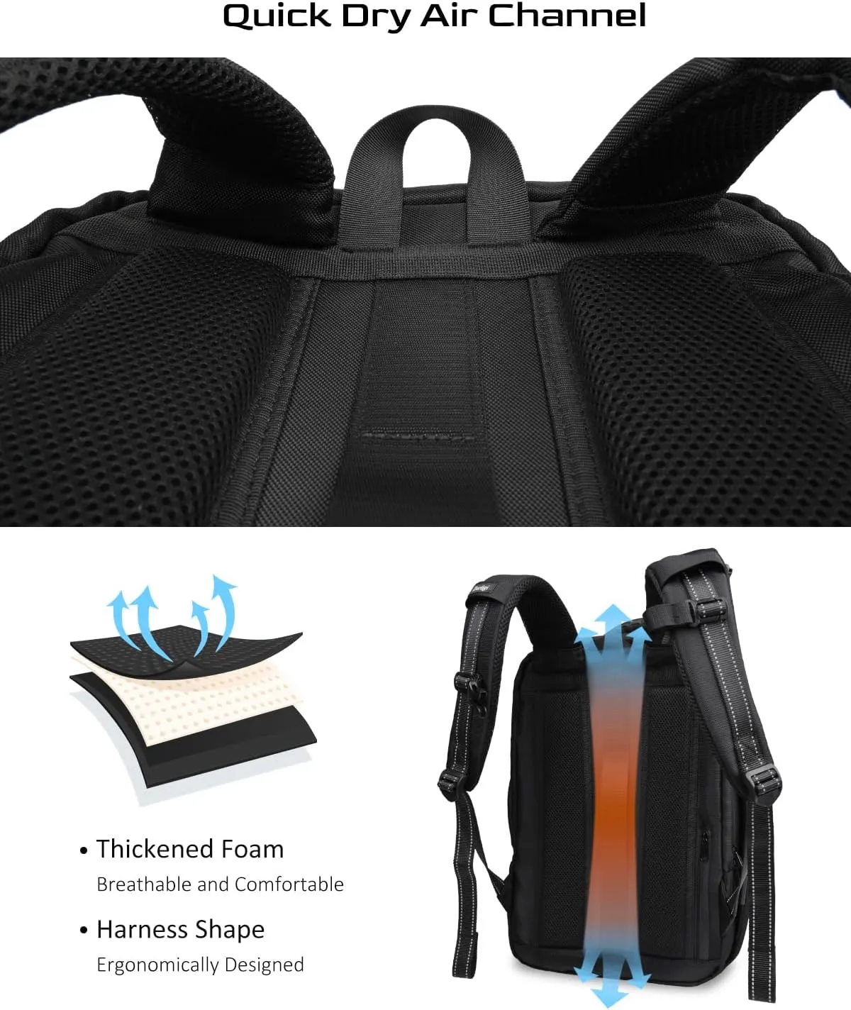 Zurligi Vacuum Backpack Travel - Extra Large 70L Expandable Vacuum Compression Backpack with Pump, Water Resistant, TSA Lock, Fits 19 inch Laptop, for Camping, Weekender, Business, College